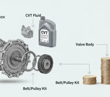 برآورد کامل هزینه و قیمت تعمیر گیربکس اتوماتیک CVT خودروهای چینی (MVM، جک، چری)  با عوامل موثر بر قیمت، از تعویض روغن تا تعمیر تسمه و پولی، آشنا شوید 